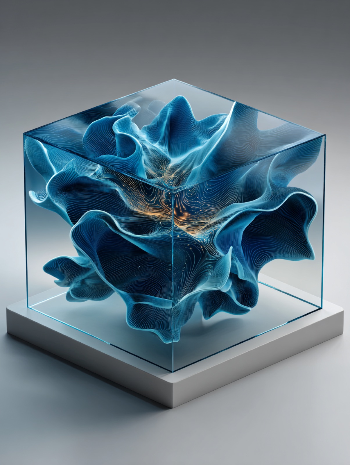 Visualization of a company's own AI model trained on its own data